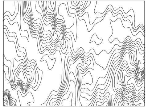 Abstract Pattern Background  Coloring Page